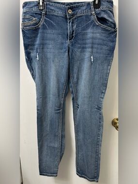 Ariya Women's Skinny Jeans in Faded Blue Wash